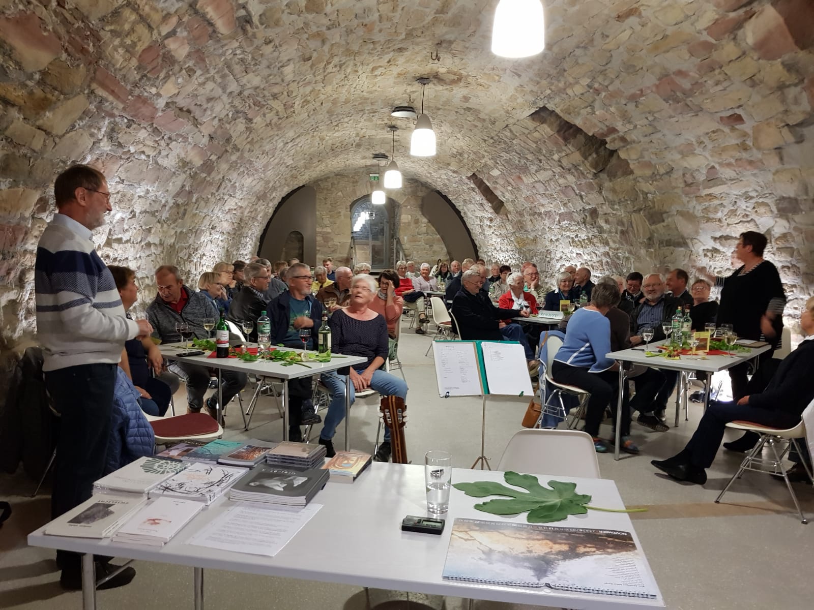 Holger Uske bei den Weltenwegen im Schlosskeller Wiehe