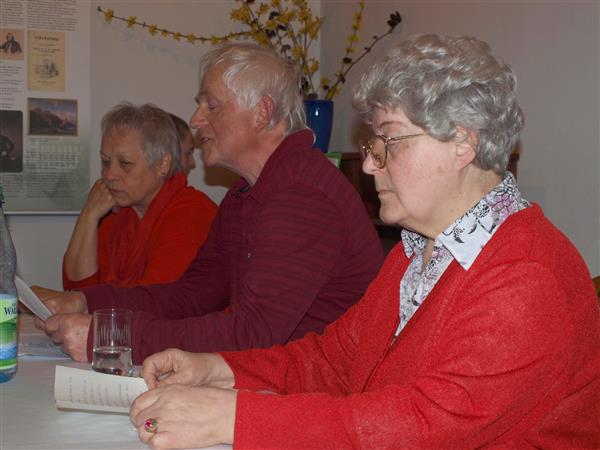 Autoren bei der Lesung im Baumbachhaus